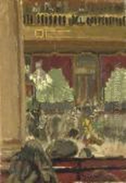 Music Hall Oil Painting by Walter Richard Sickert