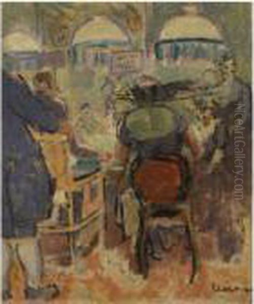 Baccarat Oil Painting by Walter Richard Sickert