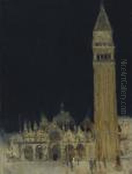 The Campanile, Venice Oil Painting by Walter Richard Sickert