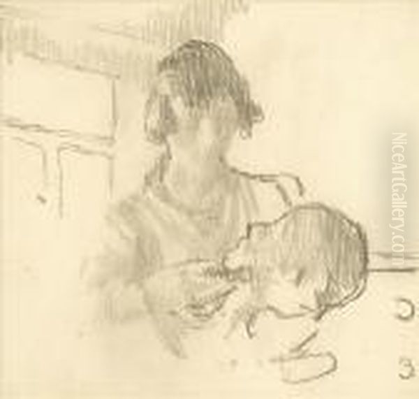 The Youngbarberess Oil Painting by Walter Richard Sickert