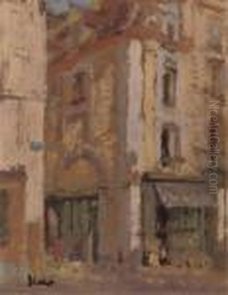 A Street Corner, Dieppe Oil Painting by Walter Richard Sickert