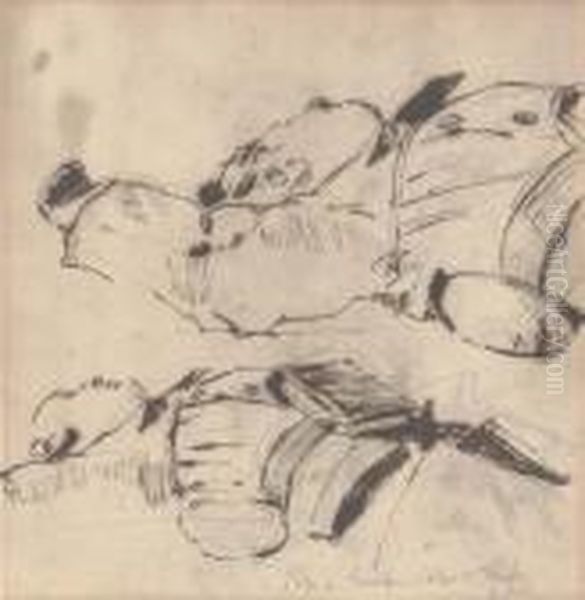 Study For 'the Soldiers Of King Albert The Ready' by Walter Richard Sickert