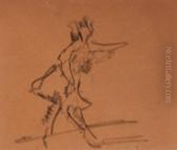 Dancer Oil Painting by Walter Richard Sickert