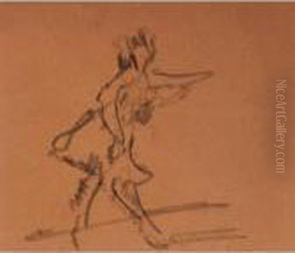 Study Of A Dancer Oil Painting by Walter Richard Sickert