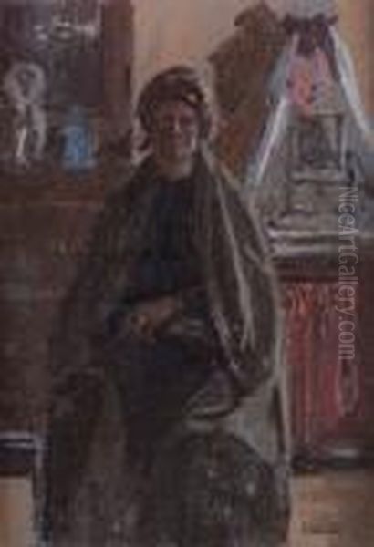 Portrait Of Carolina Dell'aqua Oil Painting by Walter Richard Sickert