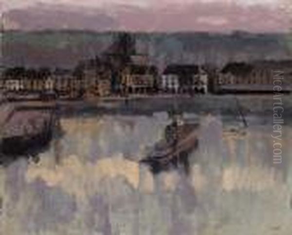 Bassin Dieppe Oil Painting by Walter Richard Sickert