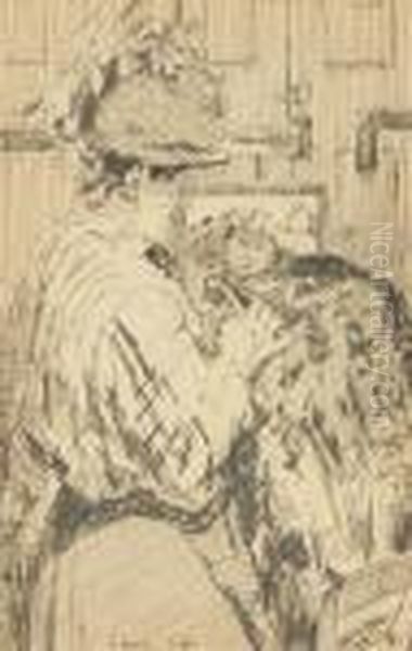 The Comb Oil Painting by Walter Richard Sickert