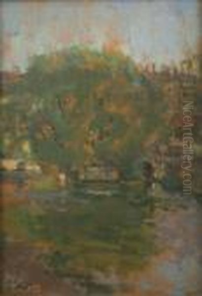 Bath Oil Painting by Walter Richard Sickert