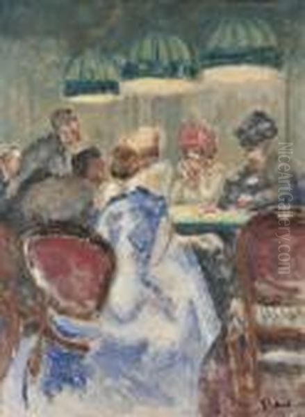 Baccarat Oil Painting by Walter Richard Sickert