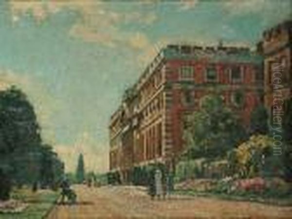 The Promenade, Hampton Court Oil Painting by Walter Richard Sickert