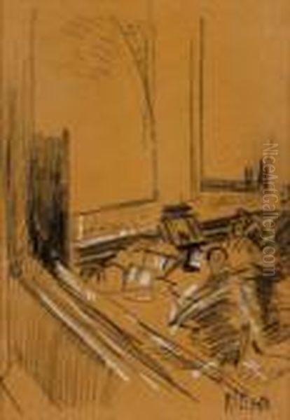 Orchestra Pit Oil Painting by Walter Richard Sickert