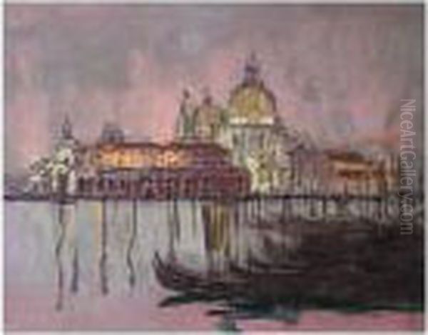 La Dogana And Santa Maria Della Salute Oil Painting by Walter Richard Sickert