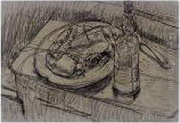 Still Life With Lobster Oil Painting by Walter Richard Sickert