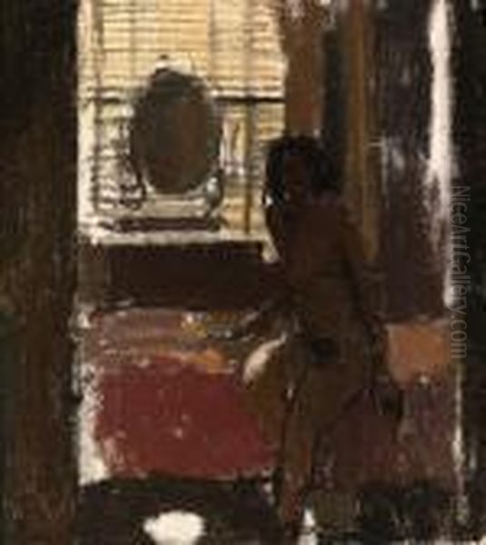 Mornington Crescent Nude, Contre-jour Oil Painting by Walter Richard Sickert