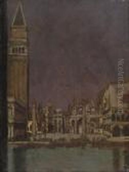 Le Palais Des Doges Au Crpuscule, Venice Oil Painting by Walter Richard Sickert