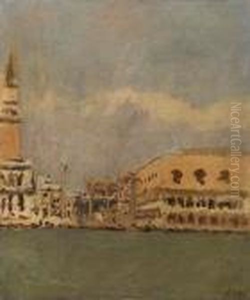 The Doge's Palace And Campanile, Venice Oil Painting by Walter Richard Sickert