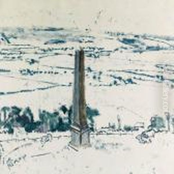 The Obelisk At Arques, Eaulne Valley, Dieppe Oil Painting by Walter Richard Sickert