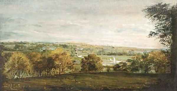 Valley of the Yare, Thorpe 2 Oil Painting by Joseph Stannard