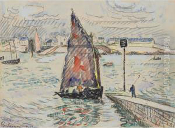 Port-louis Oil Painting by Paul Signac