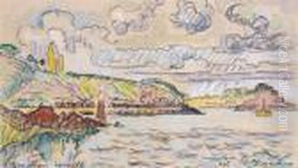 Cote Bretonne Oil Painting by Paul Signac