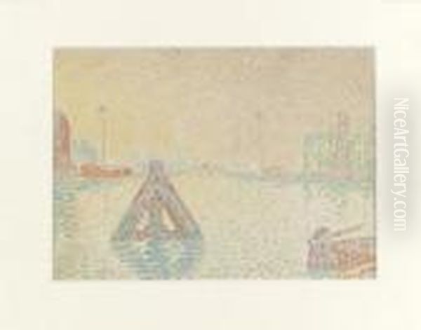 En Hollande Oil Painting by Paul Signac