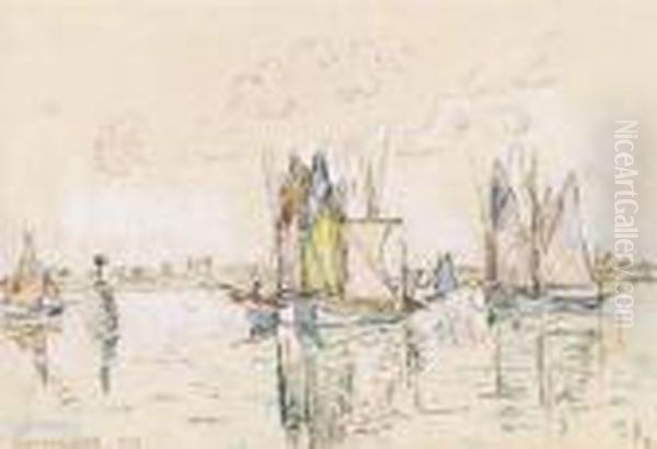 Port De Concarneau Oil Painting by Paul Signac