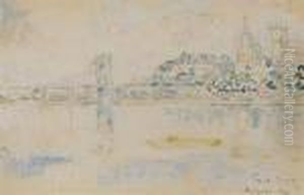 Avignon Oil Painting by Paul Signac