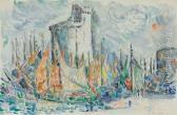 La Rochelle Oil Painting by Paul Signac