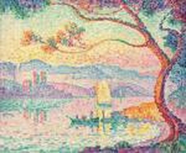 Port D'antibes Oil Painting by Paul Signac