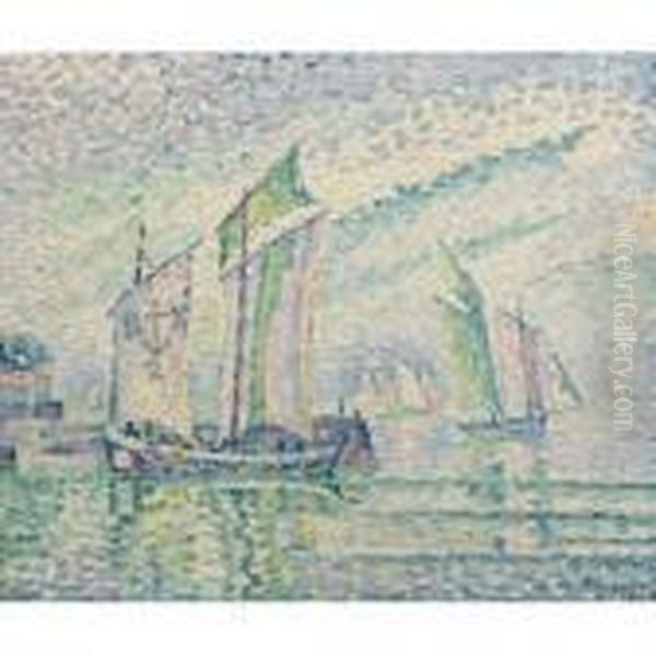 Le Chenal De La Rochelle Oil Painting by Paul Signac