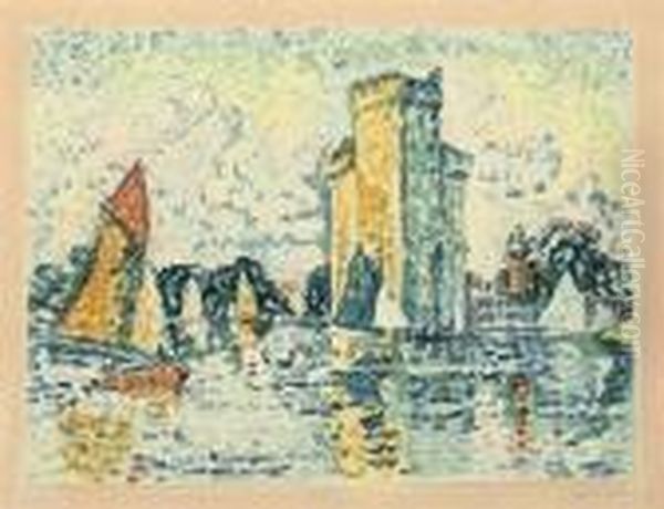 Le Port De La Rochelle Oil Painting by Paul Signac