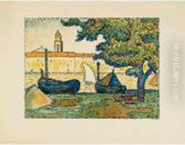 Saint-tropez Ii Oil Painting by Paul Signac