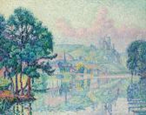 Les Andelys. Matin. Ete Oil Painting by Paul Signac