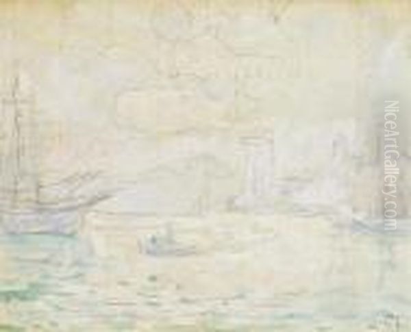 Marseille Oil Painting by Paul Signac