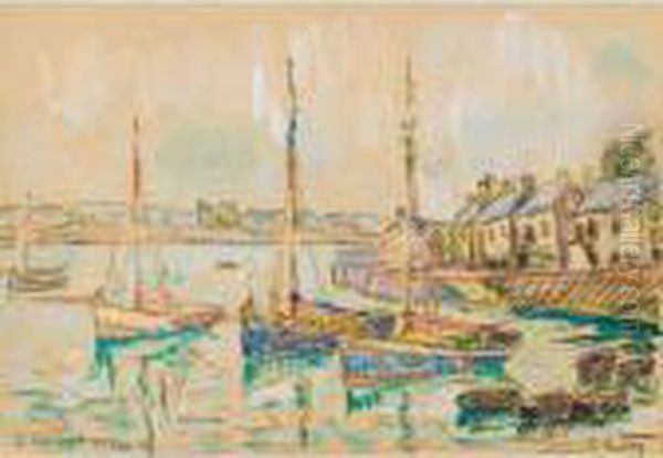 Le Conquet Oil Painting by Paul Signac