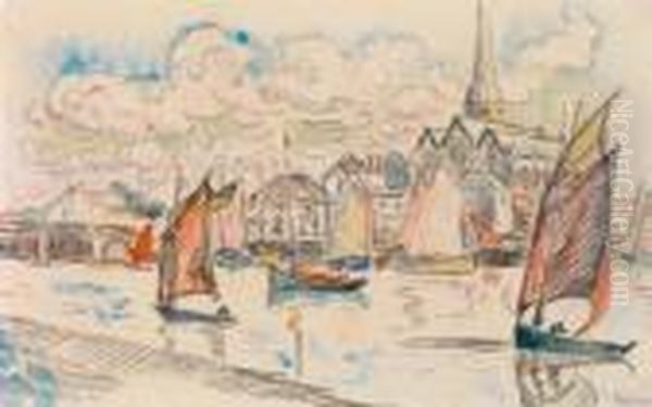 Hafenansicht Oil Painting by Paul Signac