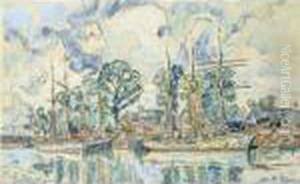 Paimpol Oil Painting by Paul Signac