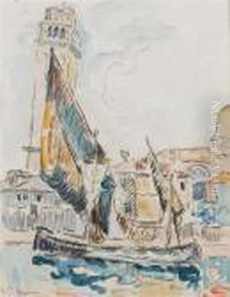 Venise Oil Painting by Paul Signac