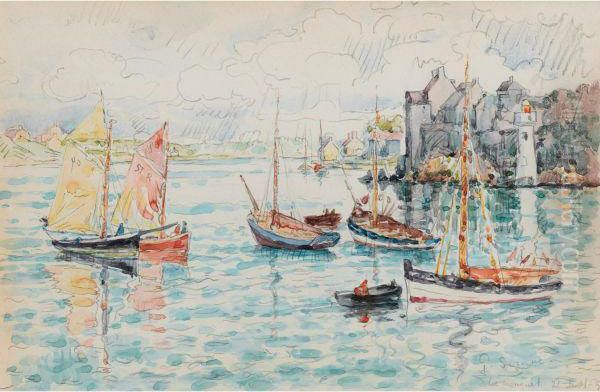 Le Conquet Oil Painting by Paul Signac