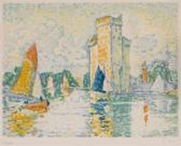 Le Port De La Rochelle Oil Painting by Paul Signac