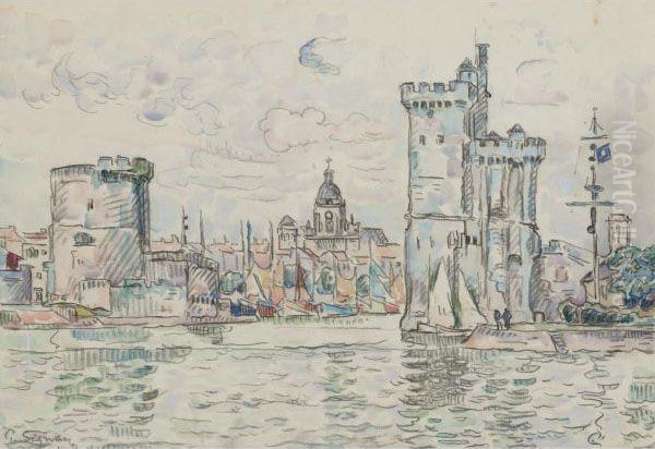 La Rochelle Oil Painting by Paul Signac