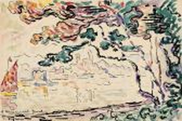 Antibes Oil Painting by Paul Signac