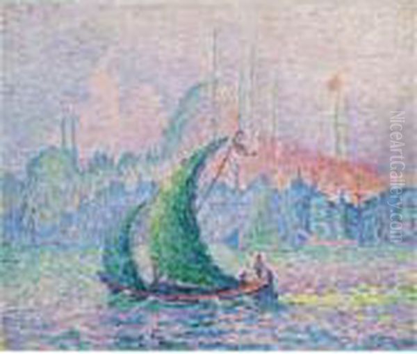 La Corne D'or. La Suleimanie Oil Painting by Paul Signac