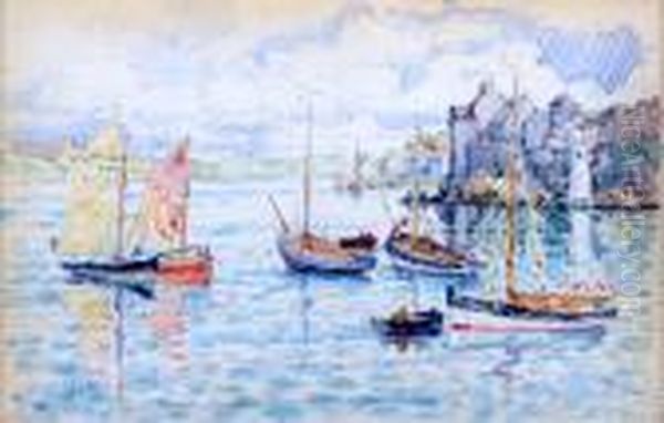 Le Conquet Oil Painting by Paul Signac