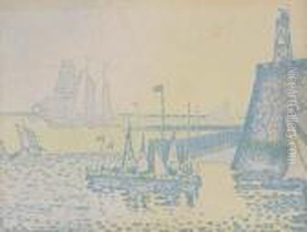 Le Soir. Oil Painting by Paul Signac