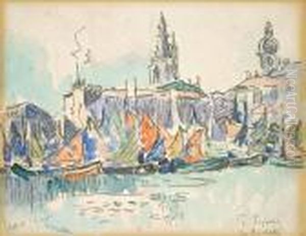 La Rochelle Oil Painting by Paul Signac