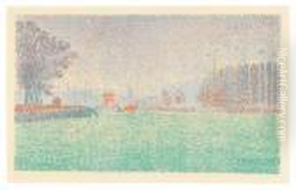 A Flessingue. Oil Painting by Paul Signac