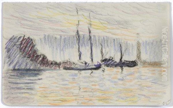 Saint-tropez Oil Painting by Paul Signac