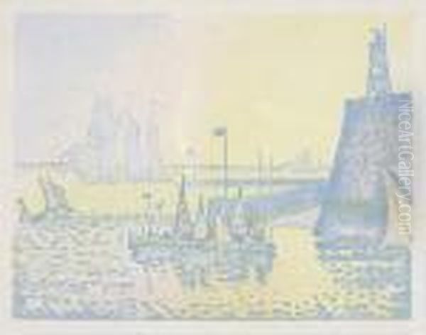 Le Soir Oil Painting by Paul Signac