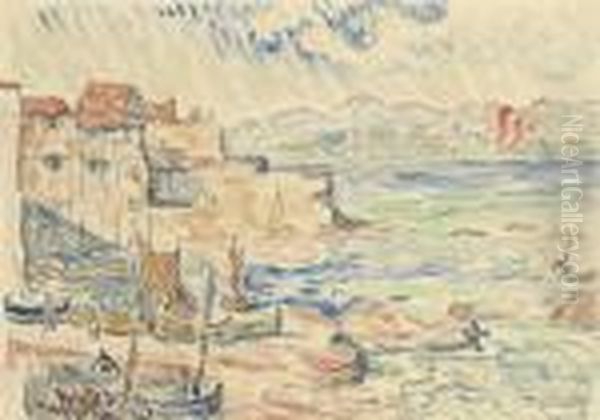 Saint Tropez Oil Painting by Paul Signac